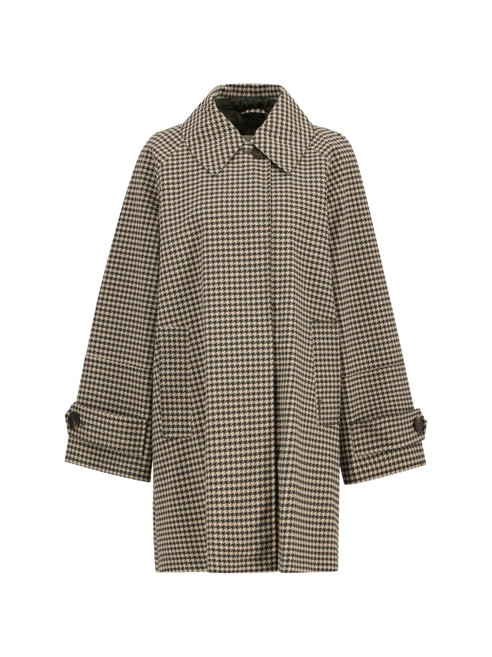 Barbour Kennedy Houndstooth zip-up coat