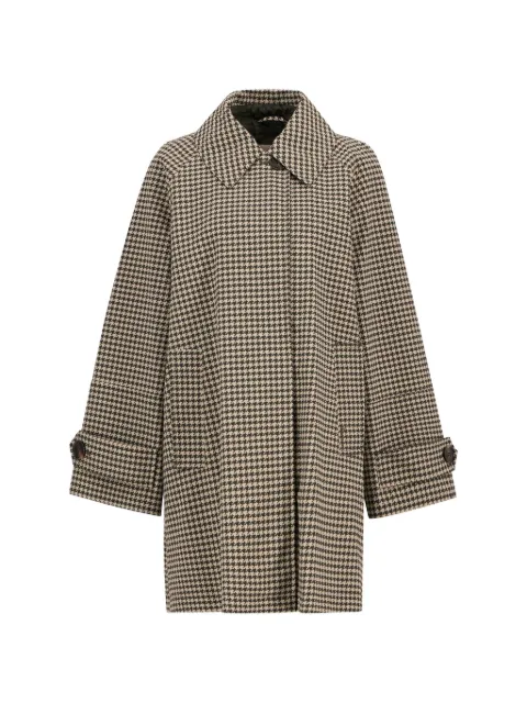 Barbour Kennedy Houndstooth zip-up coat