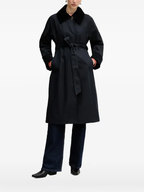 Barbour Reagan corduroy-trims trench coat