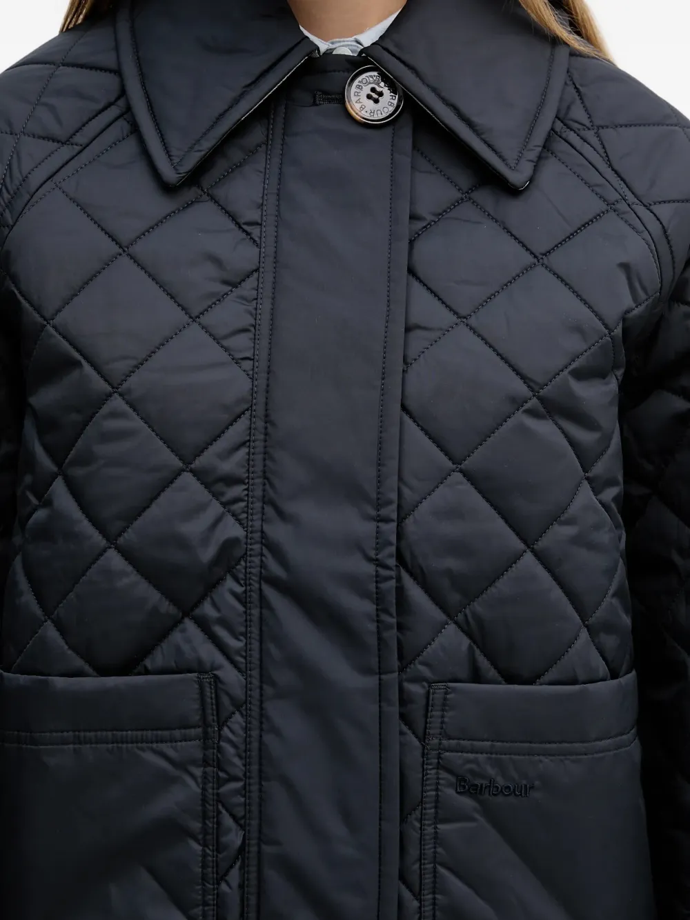 Barbour Laoise gewatteerd jack Blauw