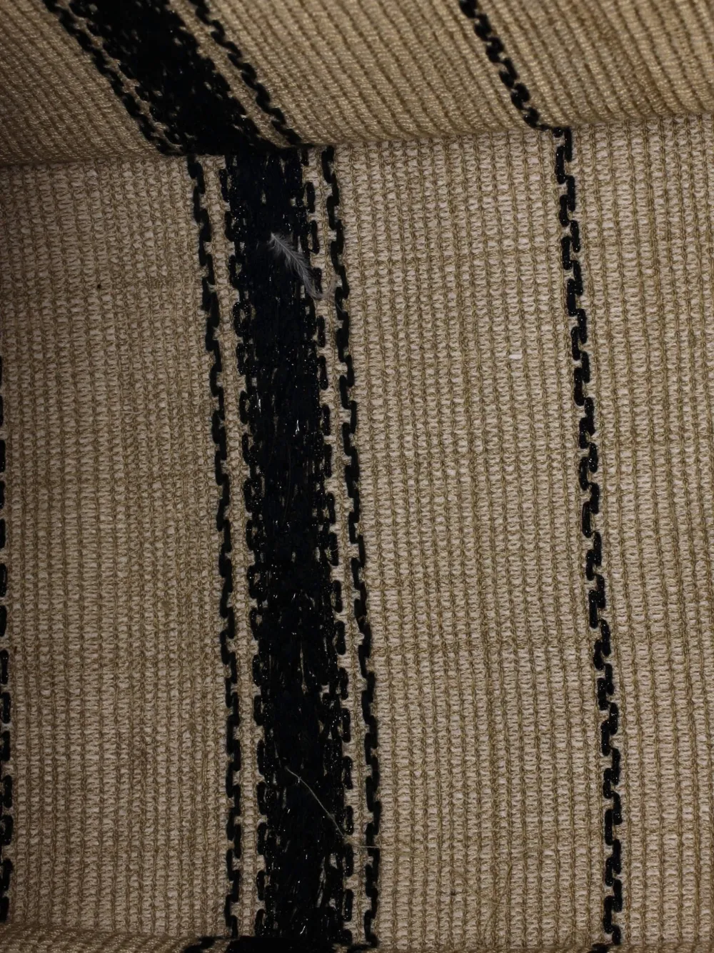 Book Bayadere Stripe Embroidered Canvas Medium Tote Bag