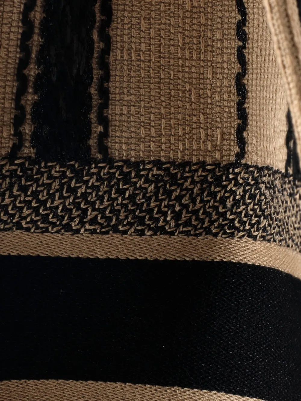 Book Bayadere Stripe Embroidered Canvas Medium Tote Bag