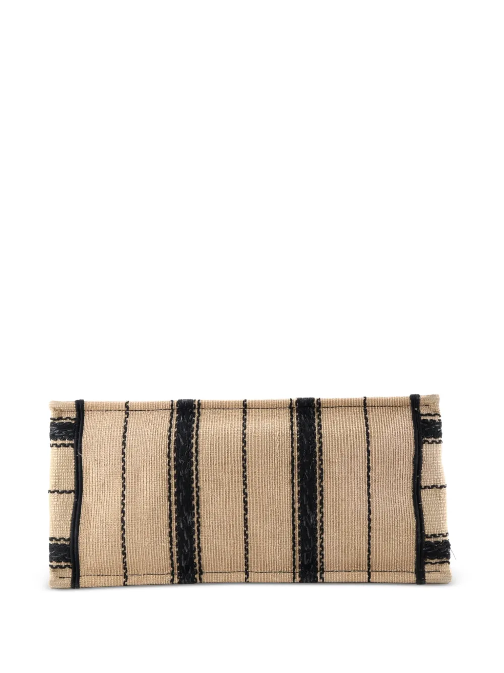 Book Bayadere Stripe Embroidered Canvas Medium Tote Bag