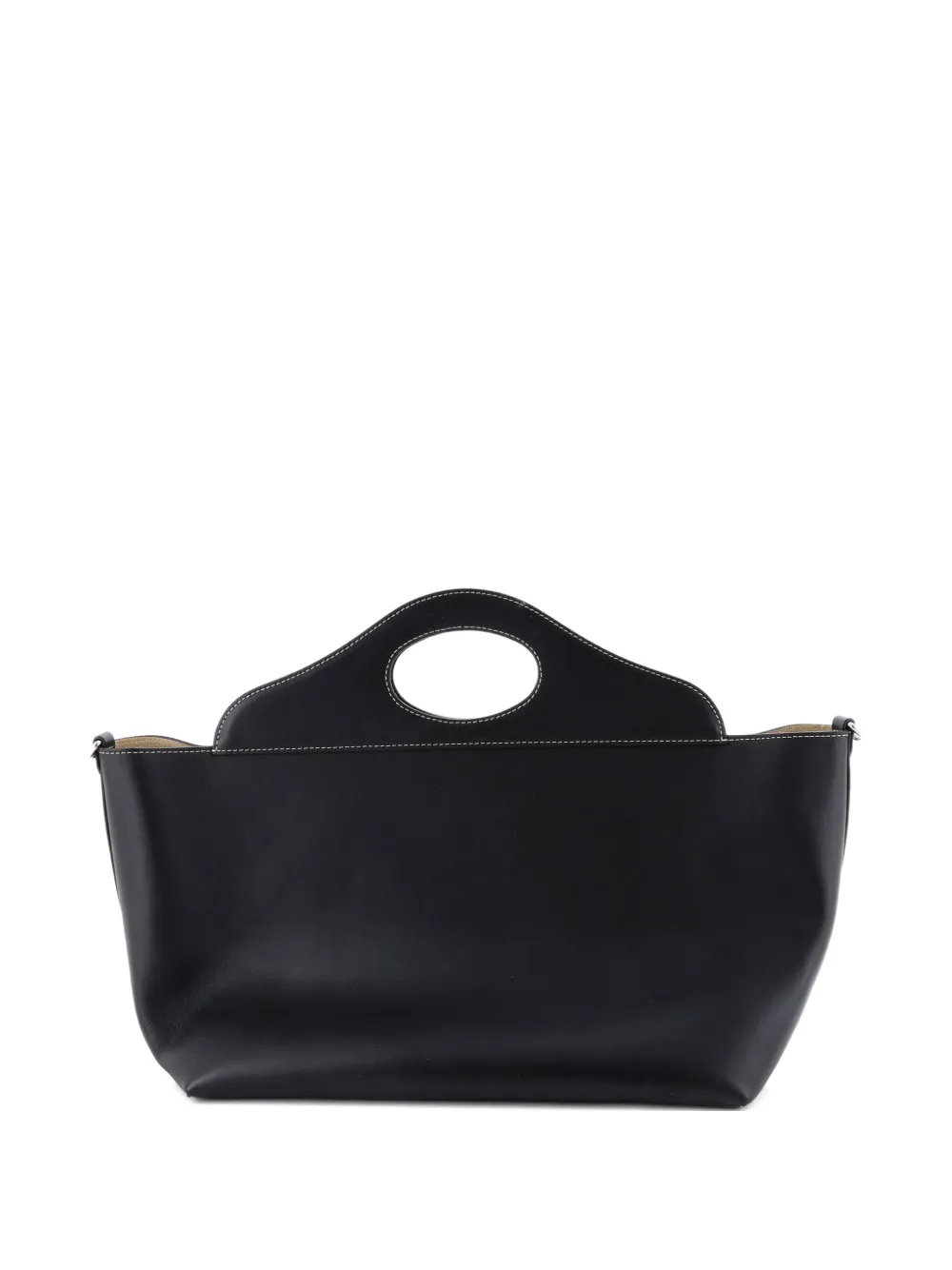 Soft Pocket Leather Small Tote Bag