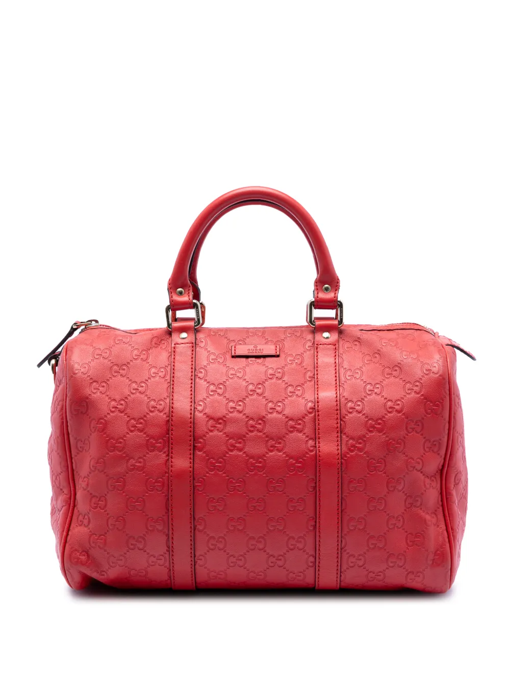 Gucci Pre-Owned 2016-2026 Medium Guccissima Joy boston bag - Rosso