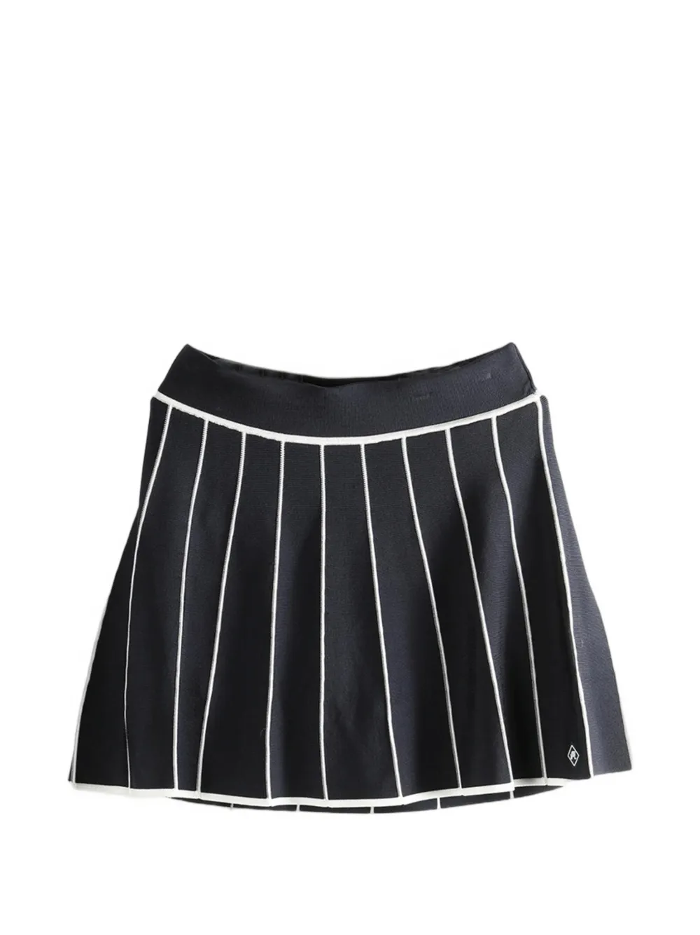 Malbon Golf striped pleated mini skirt - Blu