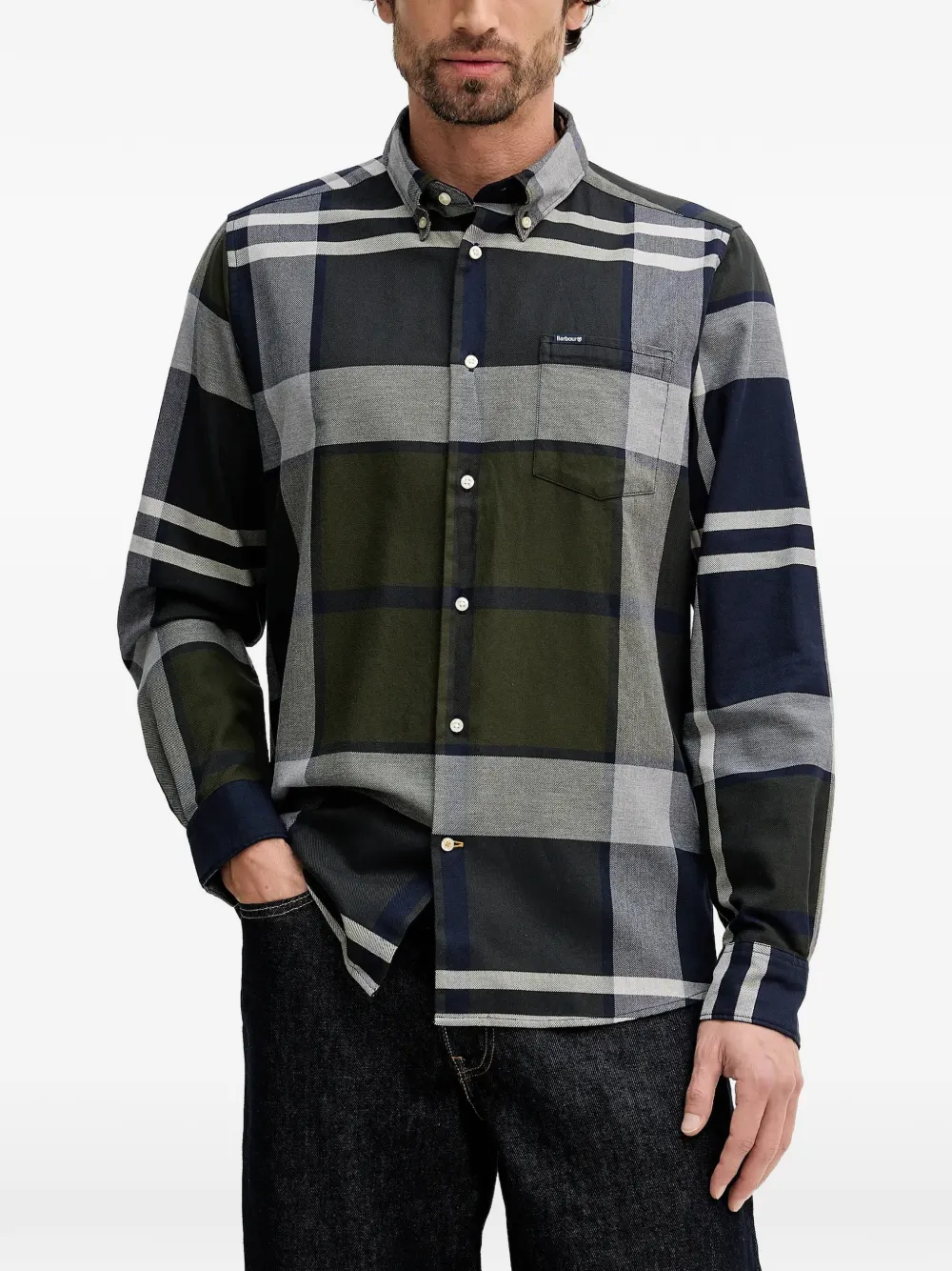 Barbour Dunoon checked pocket shirt - Verde
