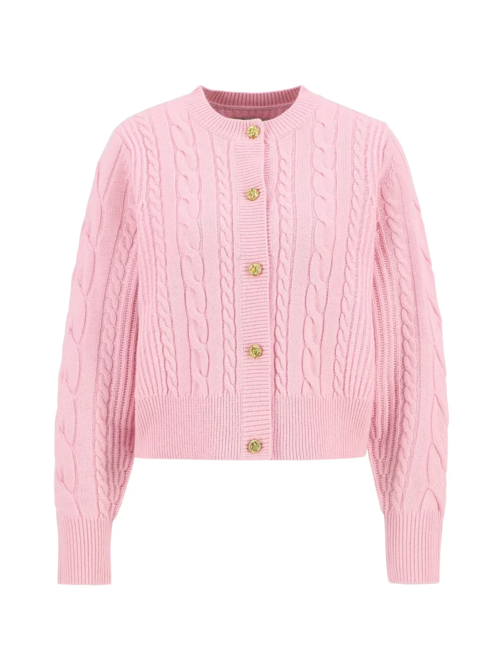 Barbour Elina cable knit button cardigan - Rosa