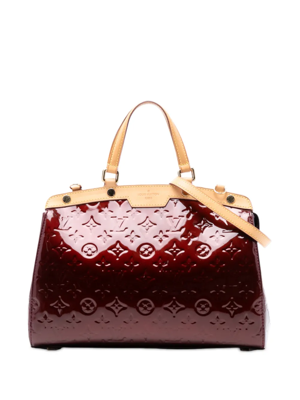 Louis Vuitton Pre-Owned 2011 Monogram Vernis Brea MM satchel - Rosso