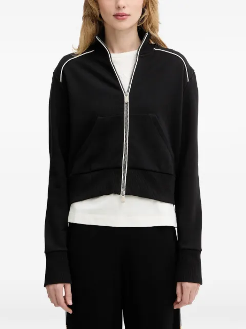 PINKO logo-embroidered sweat jacket