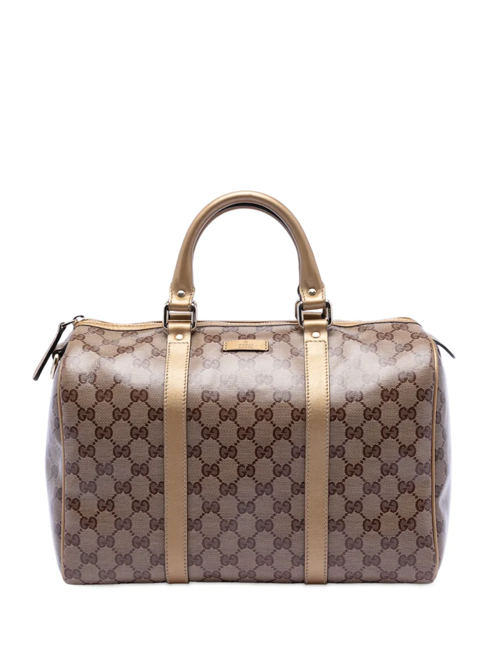 Gucci Pre-Owned 2016-2025 Medium GG Crystal Joy boston bag - Marrone