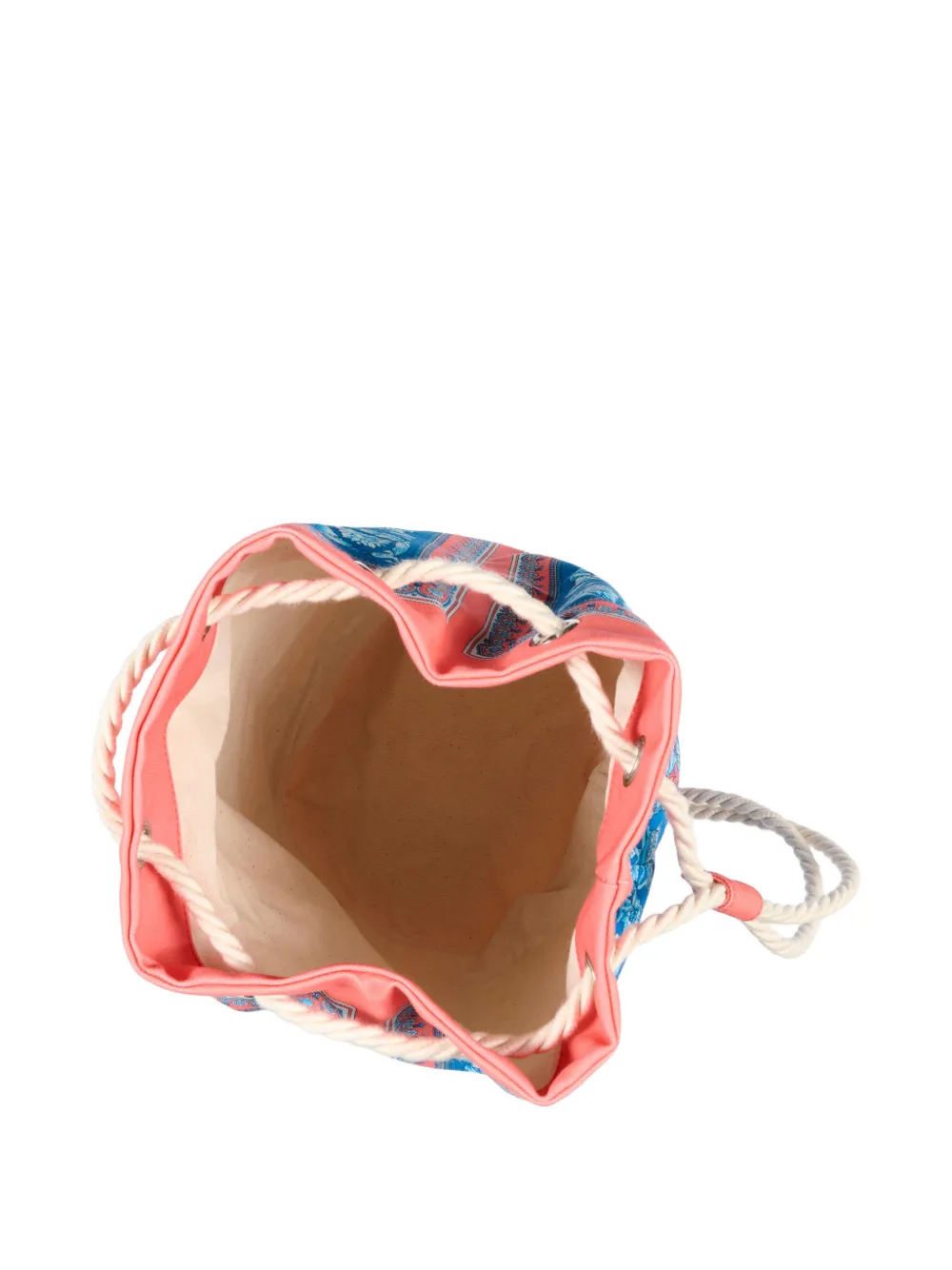 Versace Kids Electric Barocco Medusa tas met bloemenprint Blauw