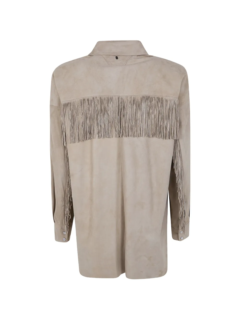  Salvatore Santoro Fringed Leather Shirt - Neutrals 