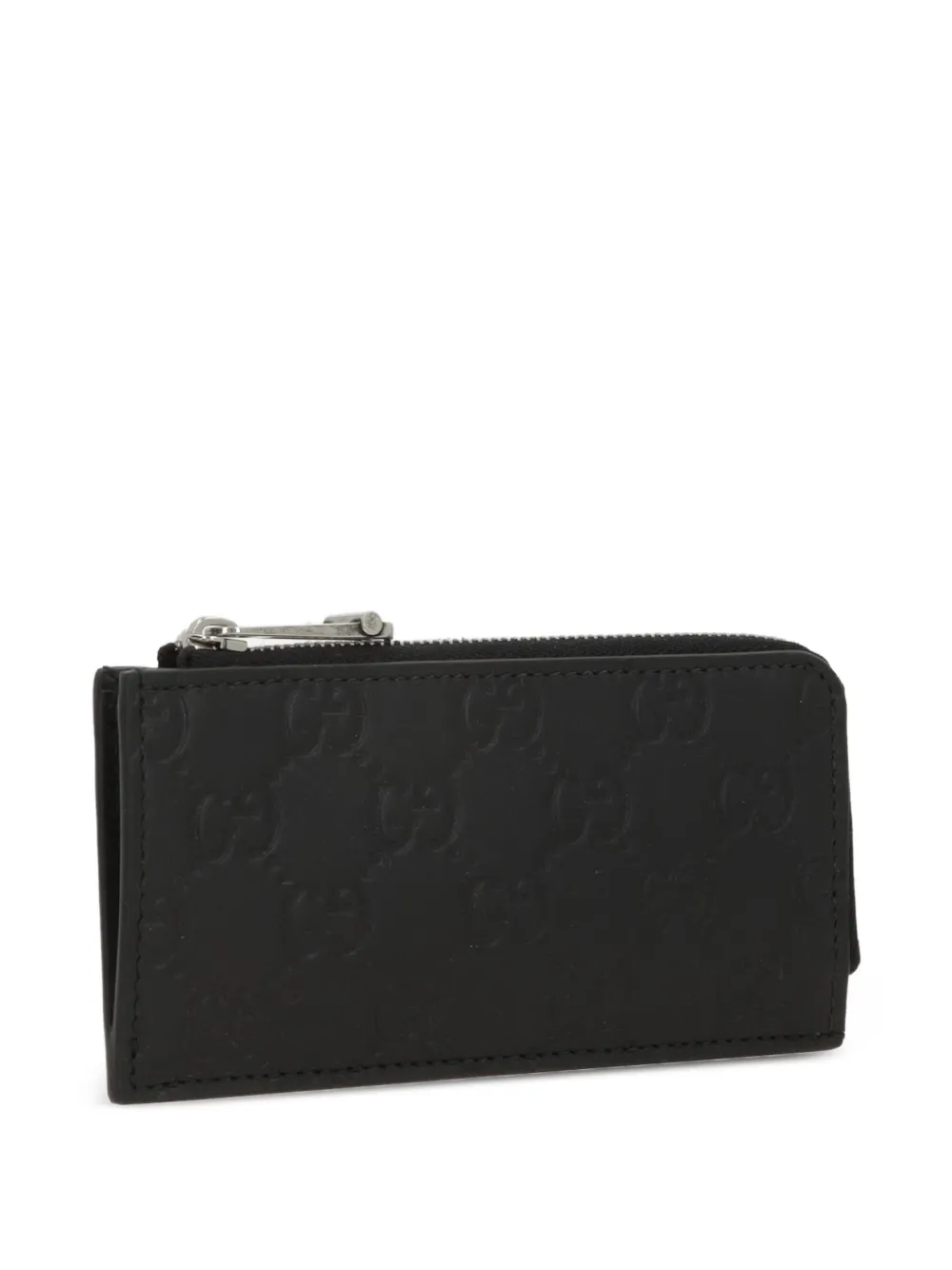 Gucci Logo-pattern Ziped Wallet - Black 