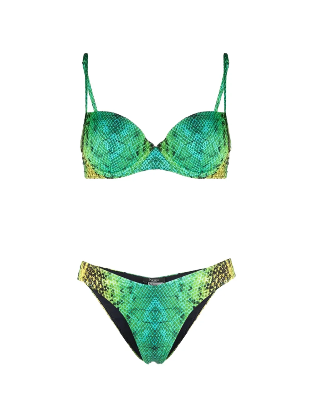 Noire Swimwear push-up v-cut bottom - Verde