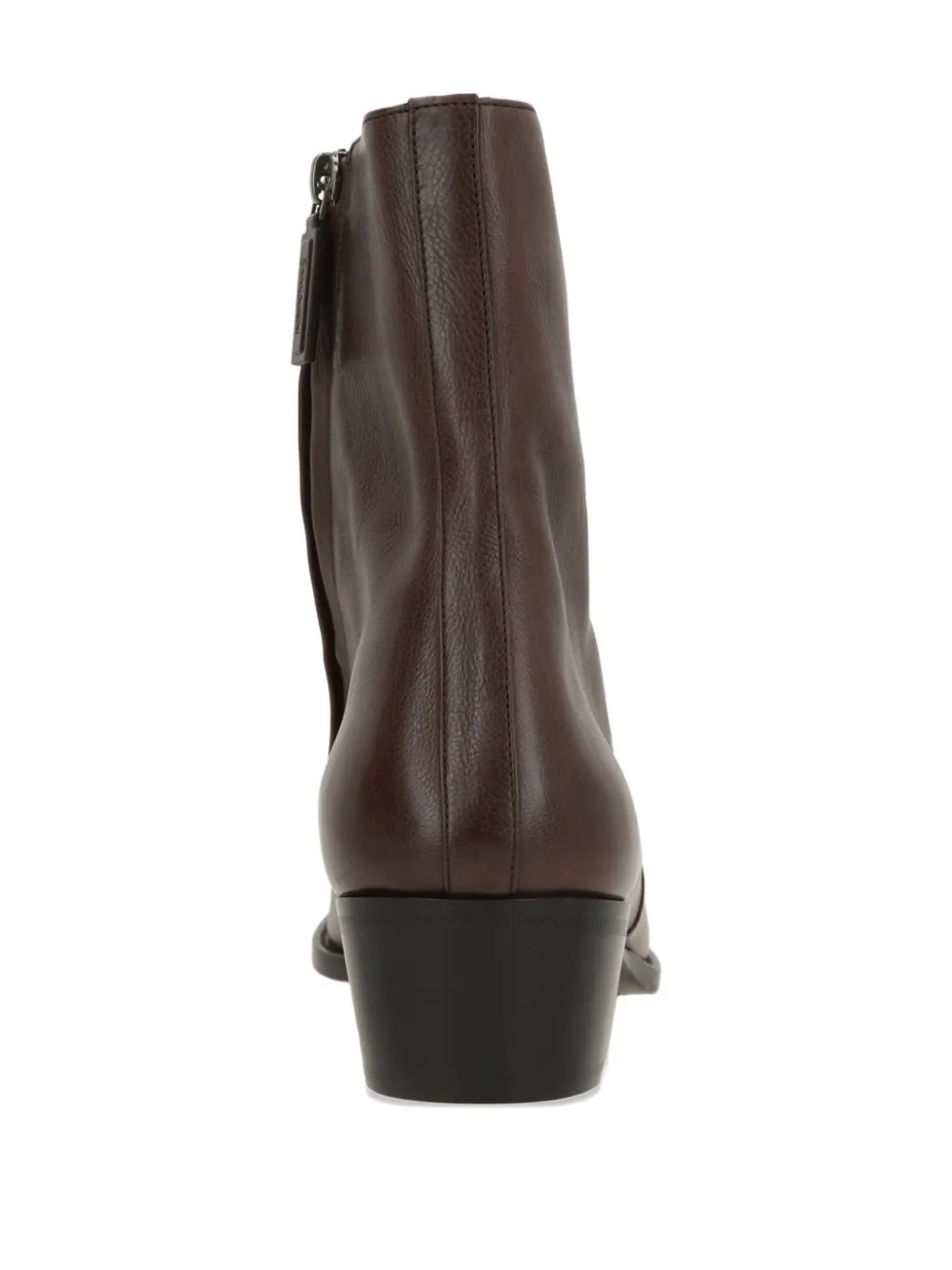 Saint Laurent Leren laarzen met rits Bruin