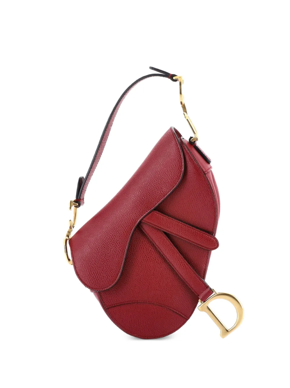 Christian Dior Pre-Owned Saddle Handbag Leather Mini shoulder bag - Rosso