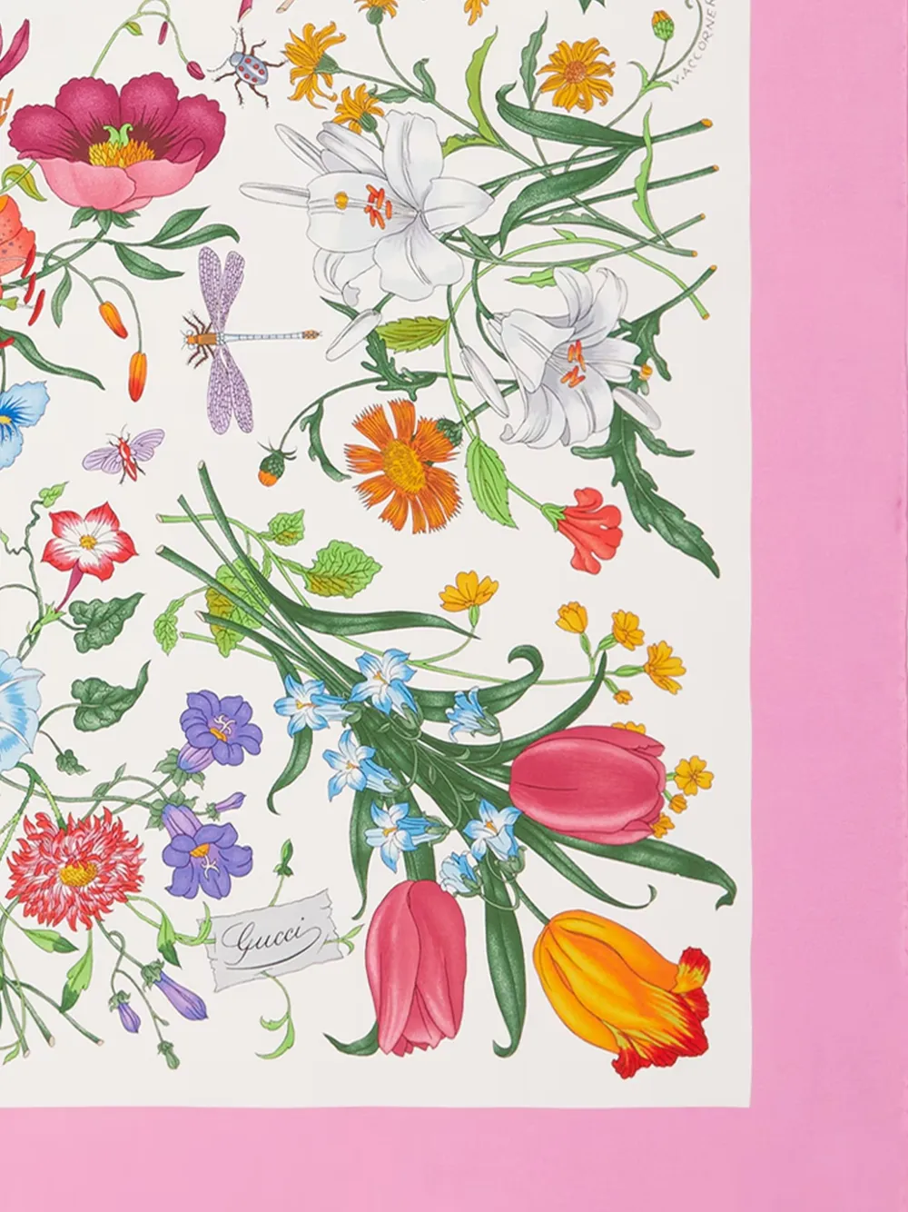 flora-print scarf