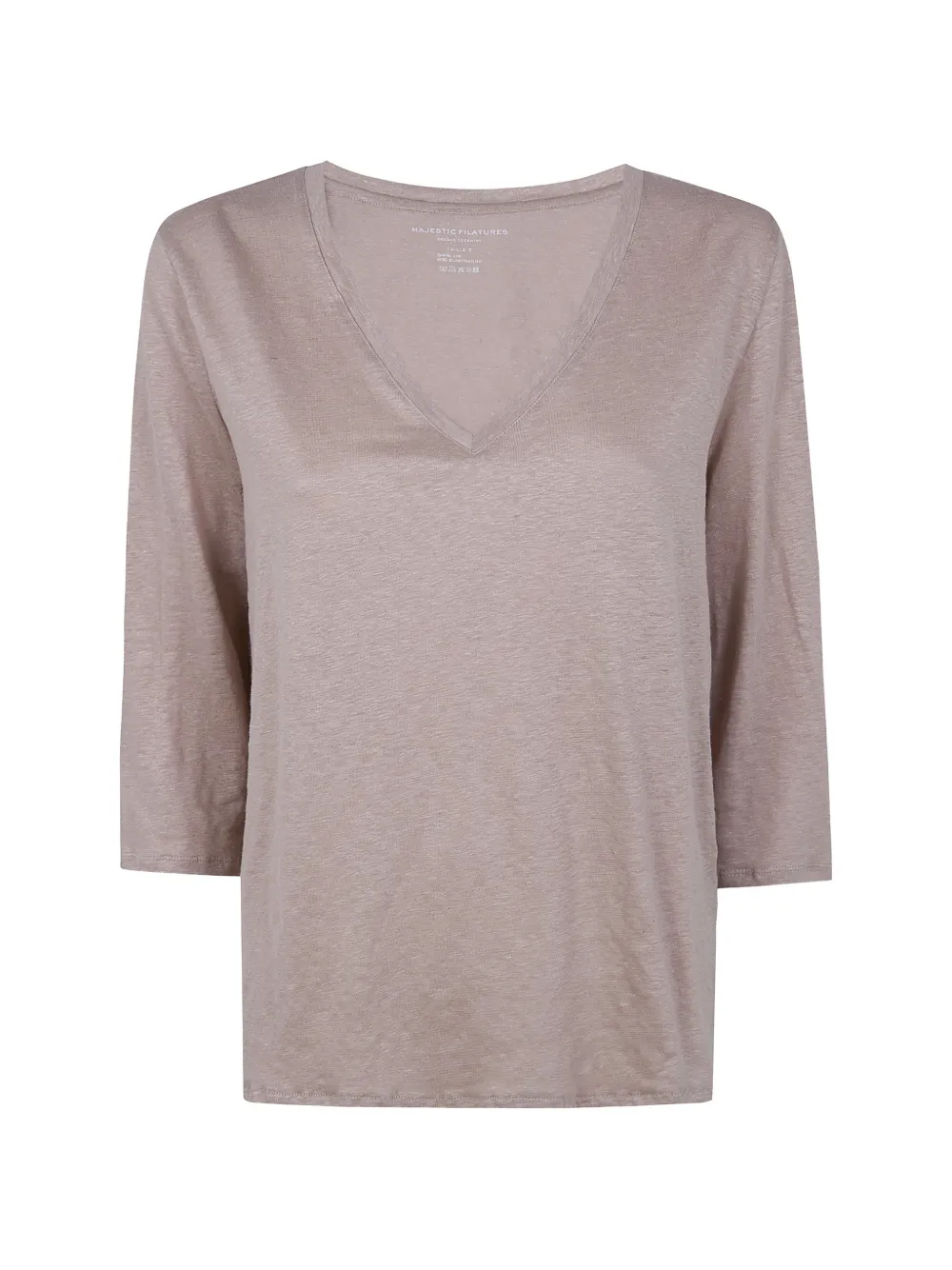 Majestic Filatures V-neck T-shirt - Toni neutri