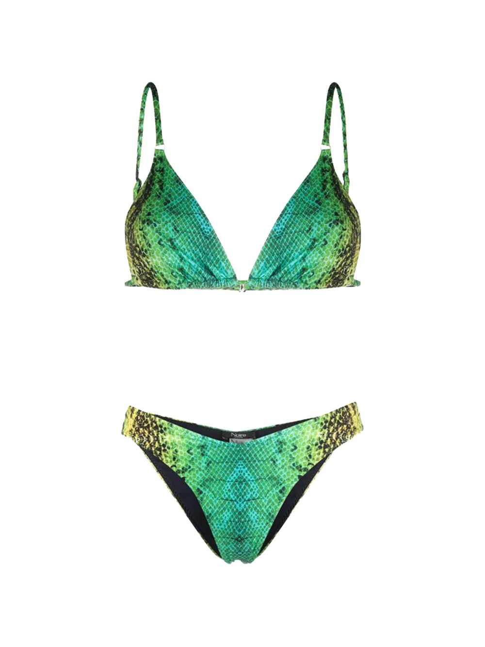 Noire Swimwear tanning V-cut beachwear - Verde