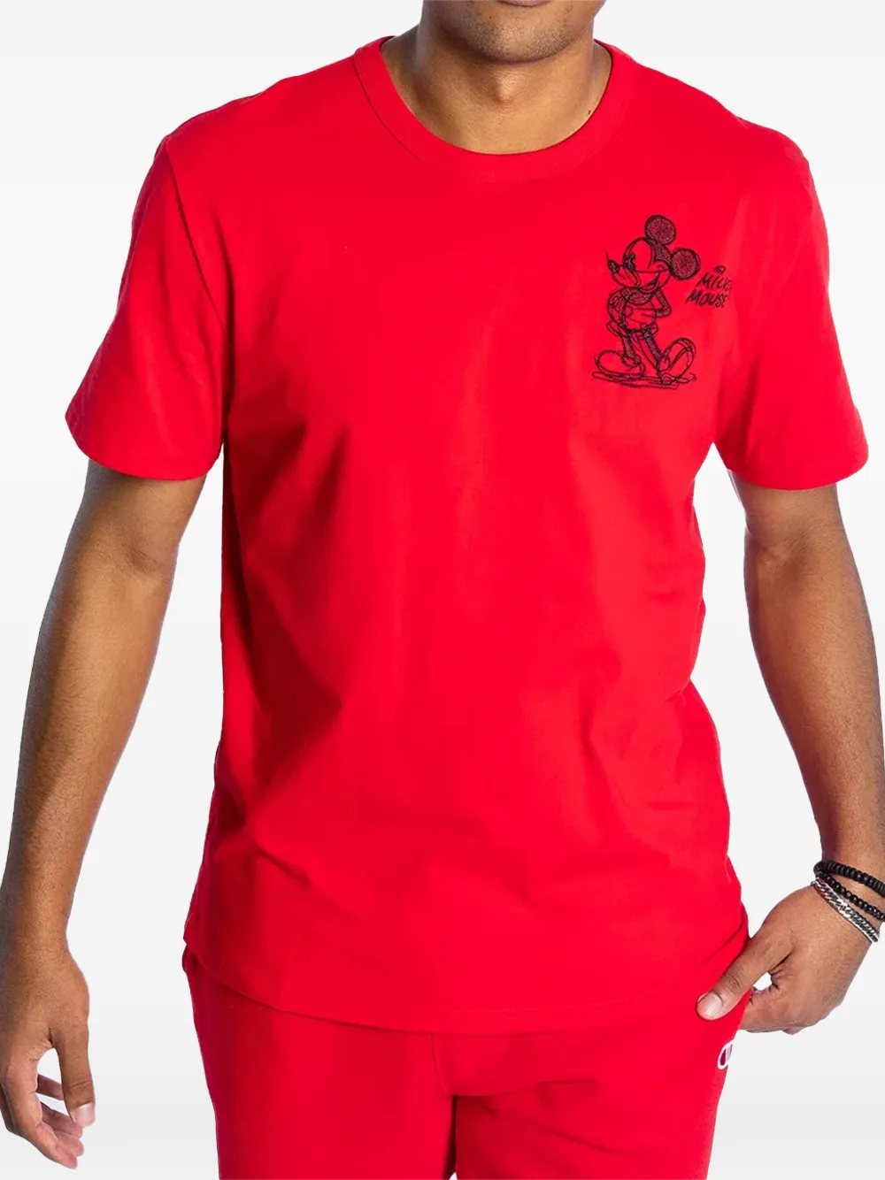 Champion x Disney Mickey and Friends Heritage T-shirt - Rosso