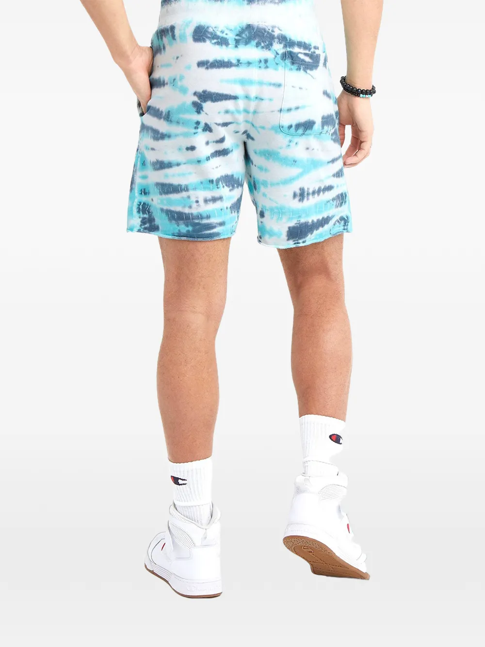  Champion Wave Dye Trekking Grey Shorts - Blue 