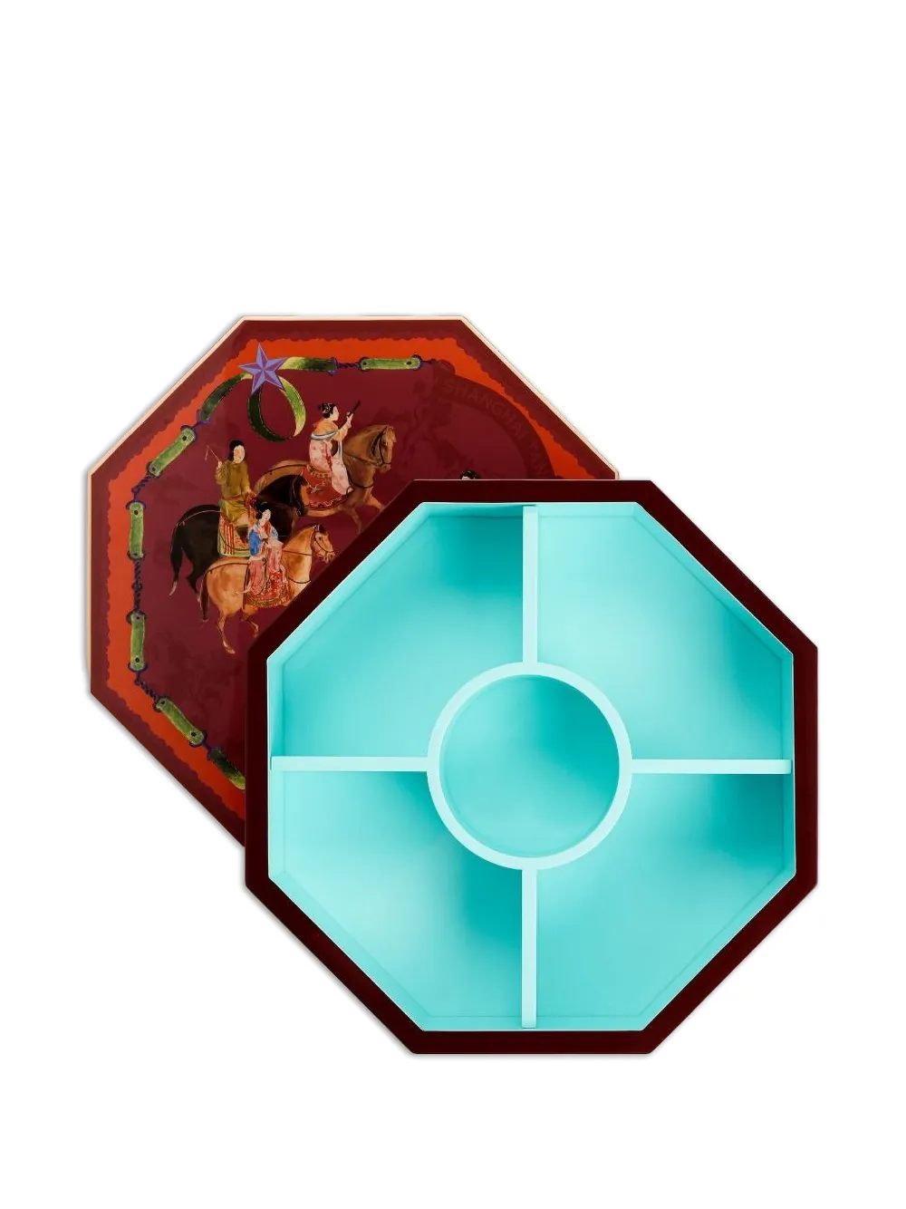 Shanghai Tang Tang Candy equestrian-print home decor - Rosso