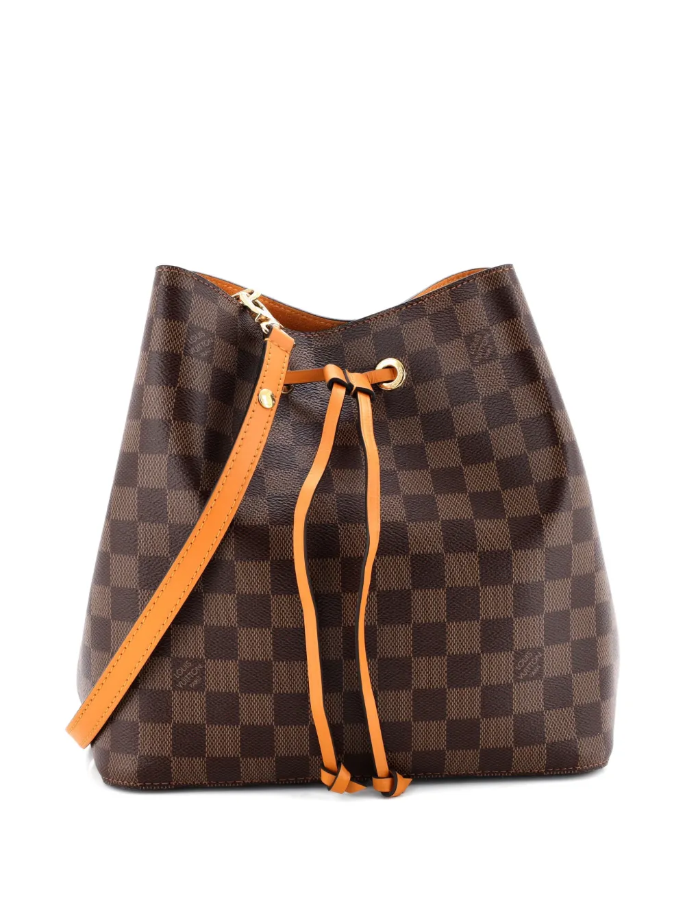 Louis Vuitton Pre-Owned NeoNoe Handbag Damier with Leather MM bucket bag - Marrone