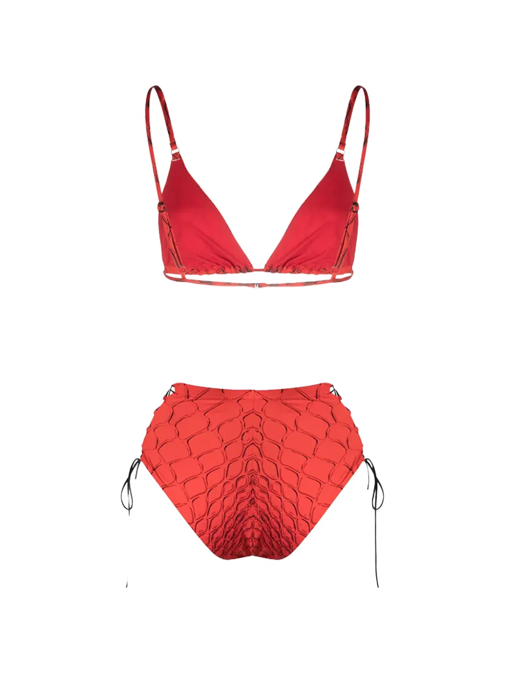  Noire Swimwear Tanning Tie-side Bikini - Red 