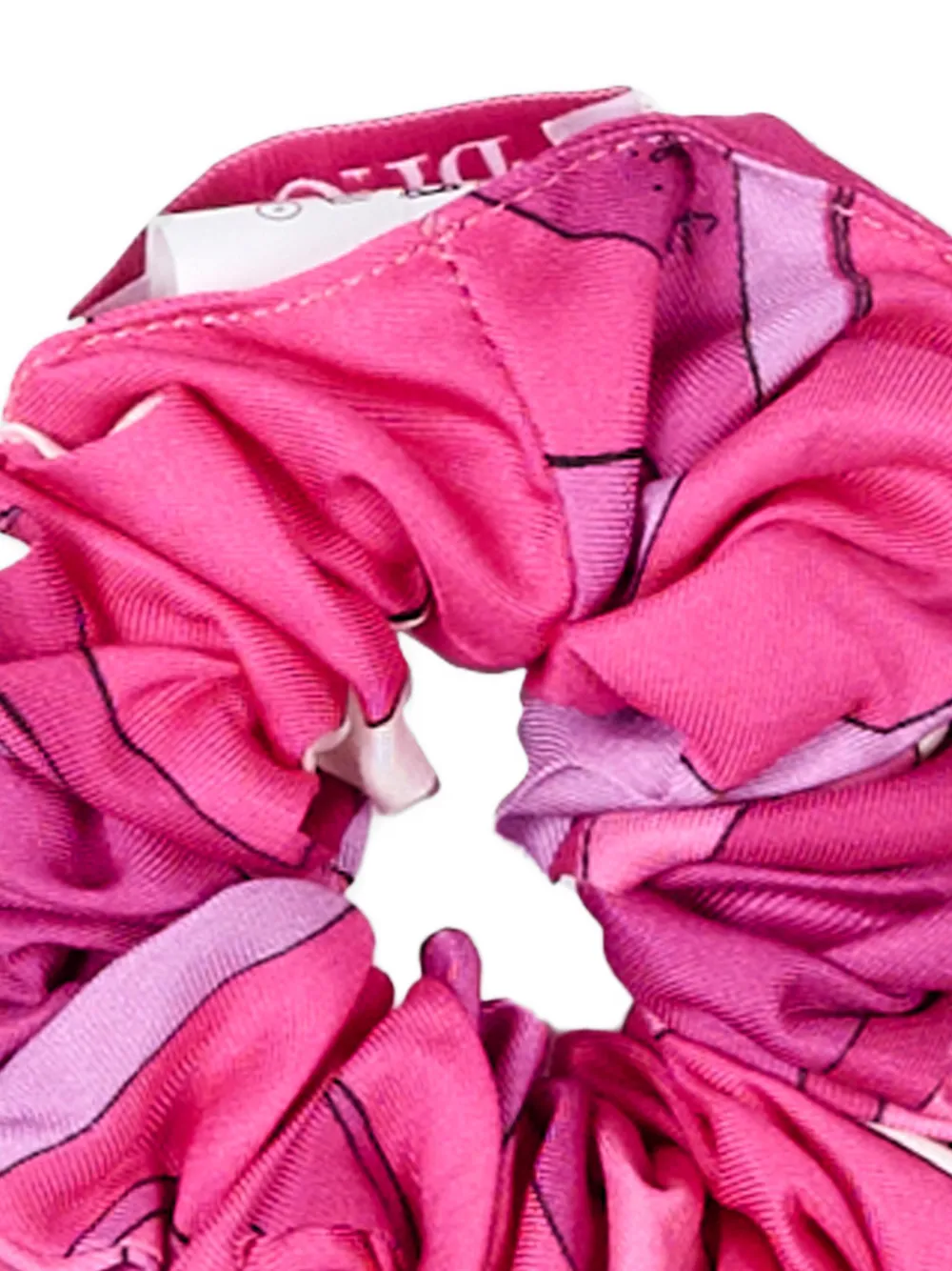  Pucci Junior Pattern Elasticated Hair Accessory - Pink 