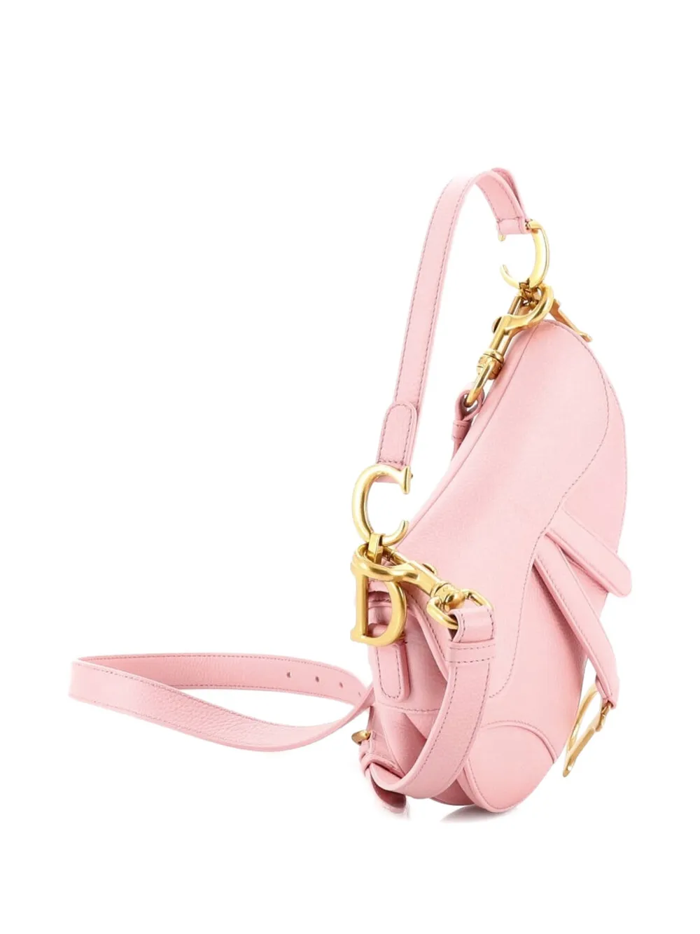 Saddle Handbag With Strap Leather Mini Shoulder Bag