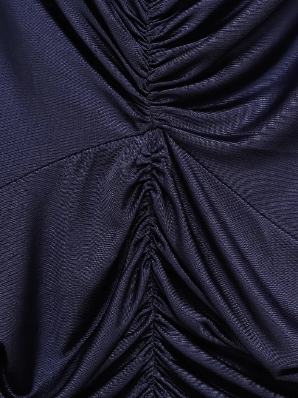  Atlein V-neck Ruched Gown - Blue 