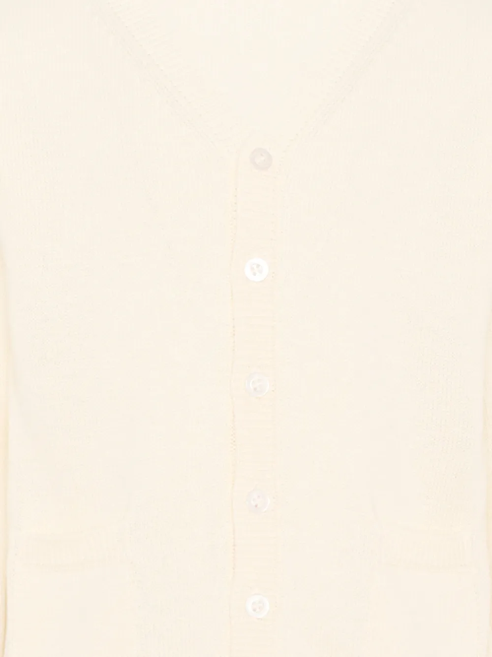 Patachou Vest met V-hals en zak Beige