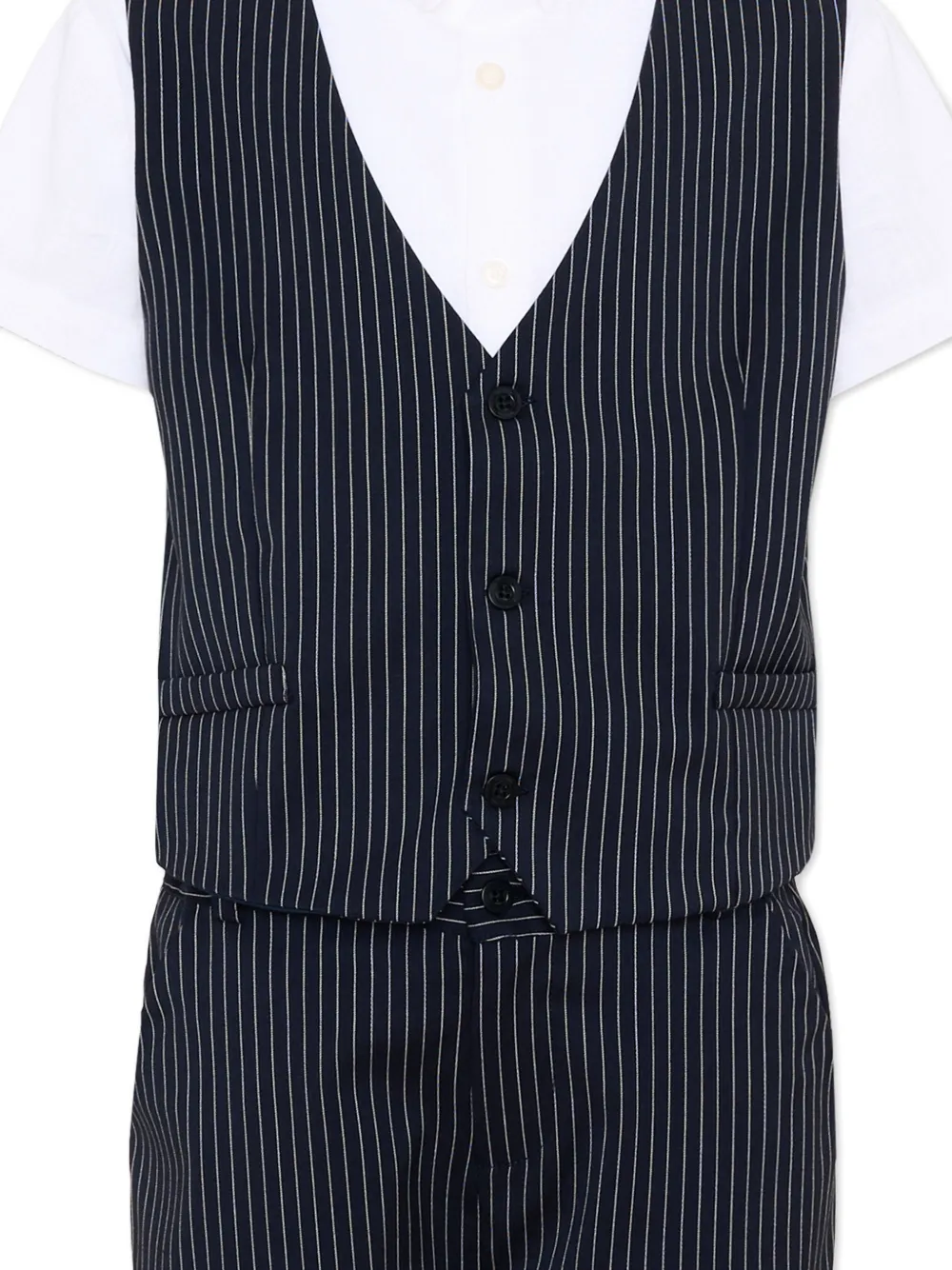 Patachou Pantalonset met krijtstreep Blauw