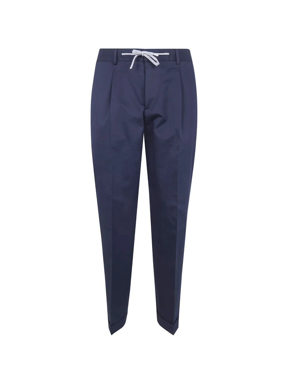 Barba Roma drawstring pleated trousers - Blu