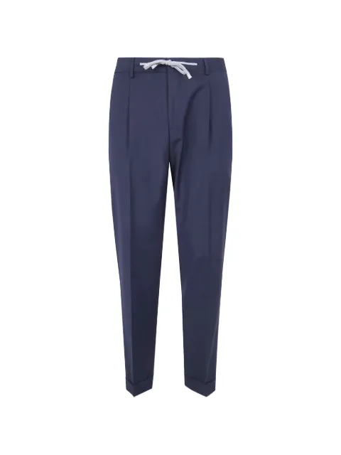 Barba Roma drawstring pleated trousers