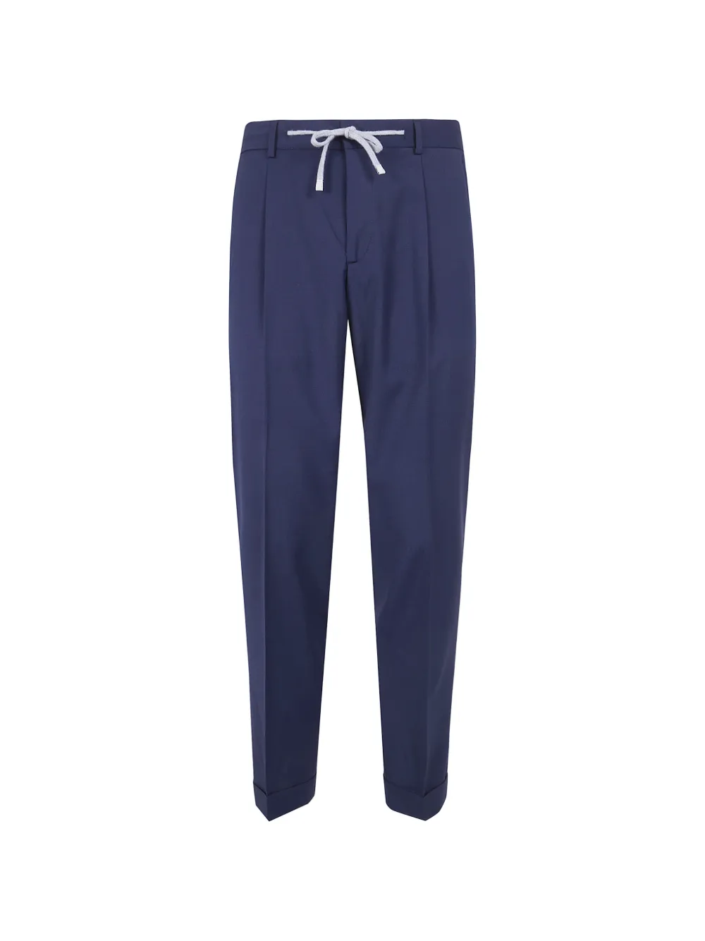 Barba Roma pleated drawstring trousers - Blu
