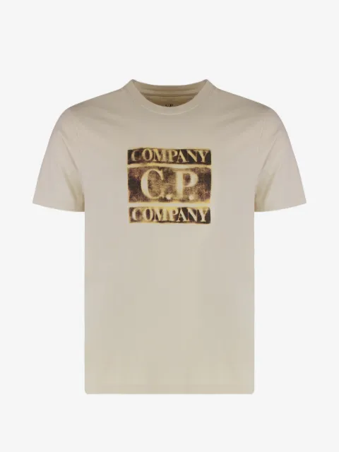 C.P. Company 30/1 jersey short-sleeve faded logo T-shirt