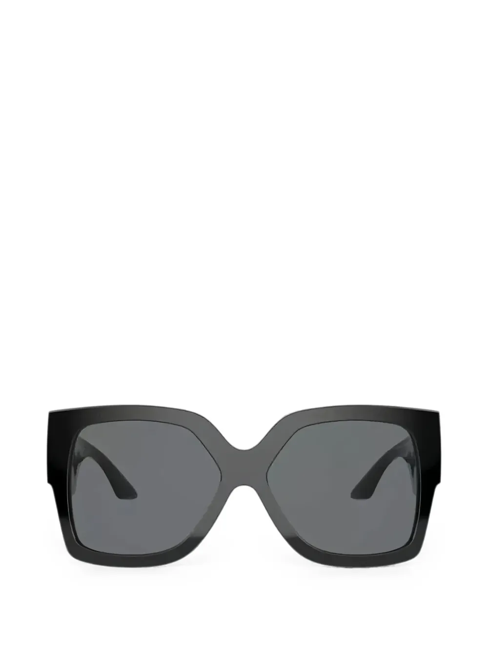 Versace Greca Square-frame Sunglasses In Black