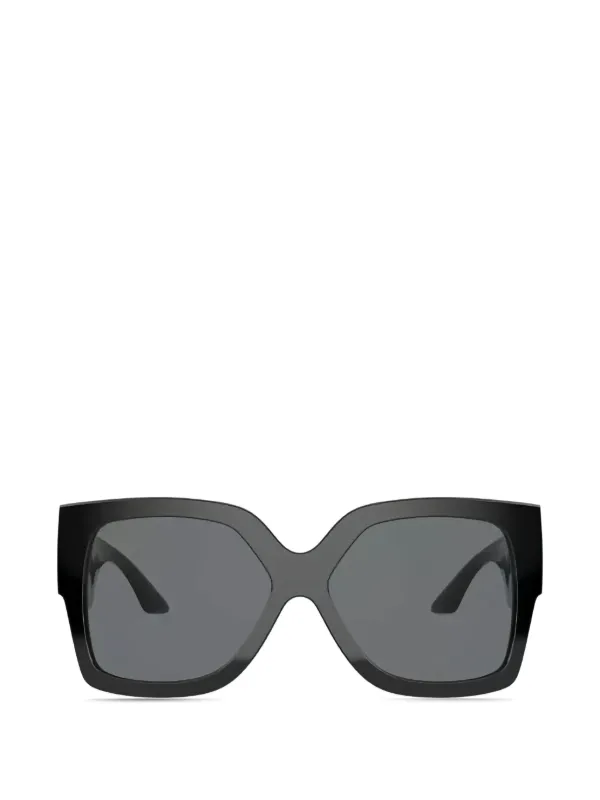 Versace Greca Square-frame Sunglasses in Black