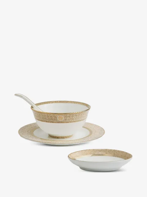 Shanghai Tang Tang Shou gold-trim bowl
