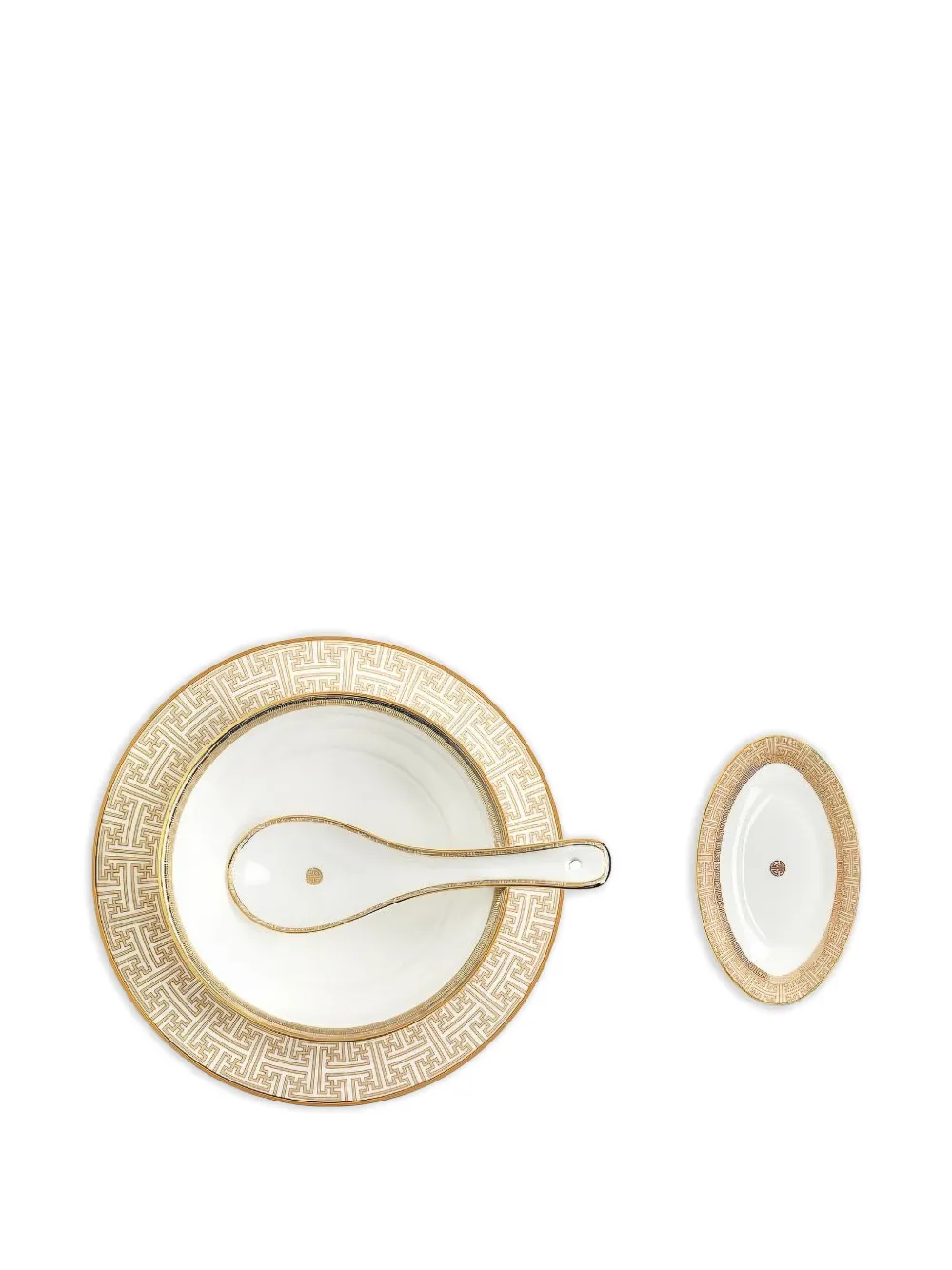  Shanghai Tang Tang Shou Gold-trim Bowl - White 