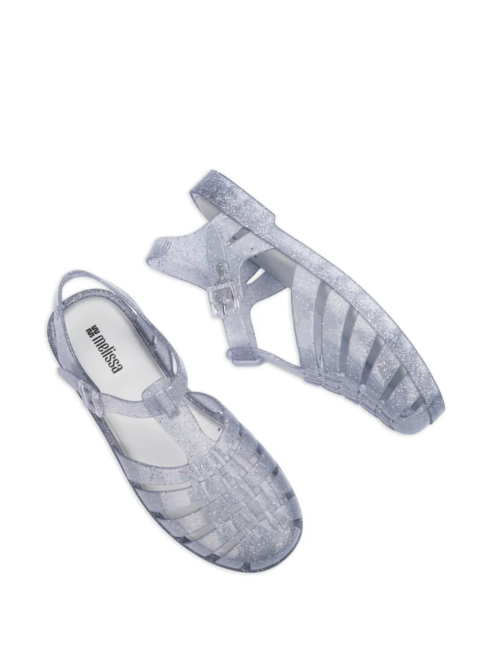 Melissa Possession glanzende sandalen Wit