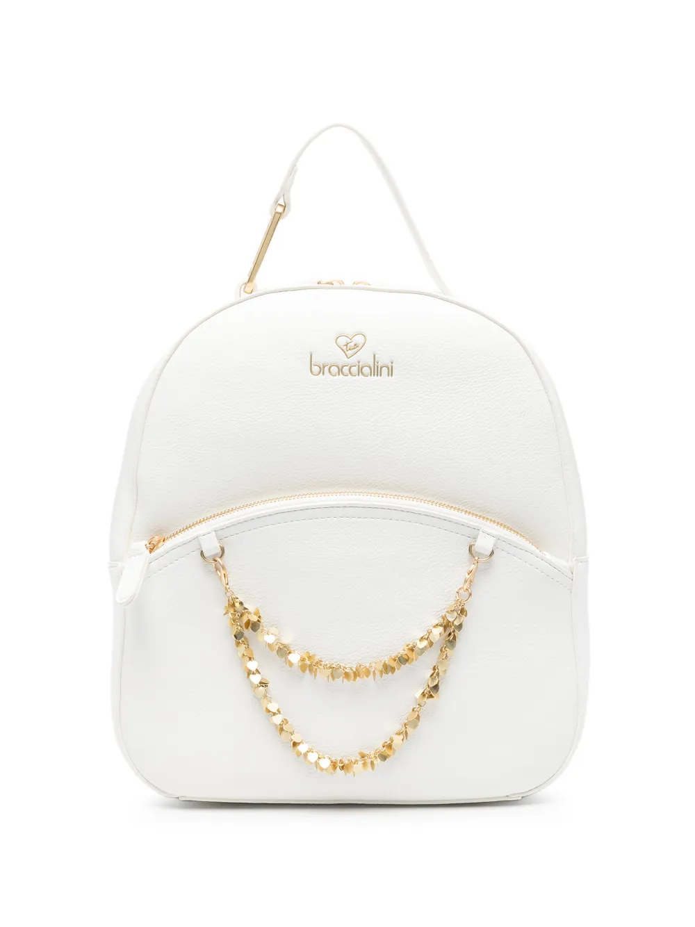 Braccialini Zaino Amy con catena - Bianco