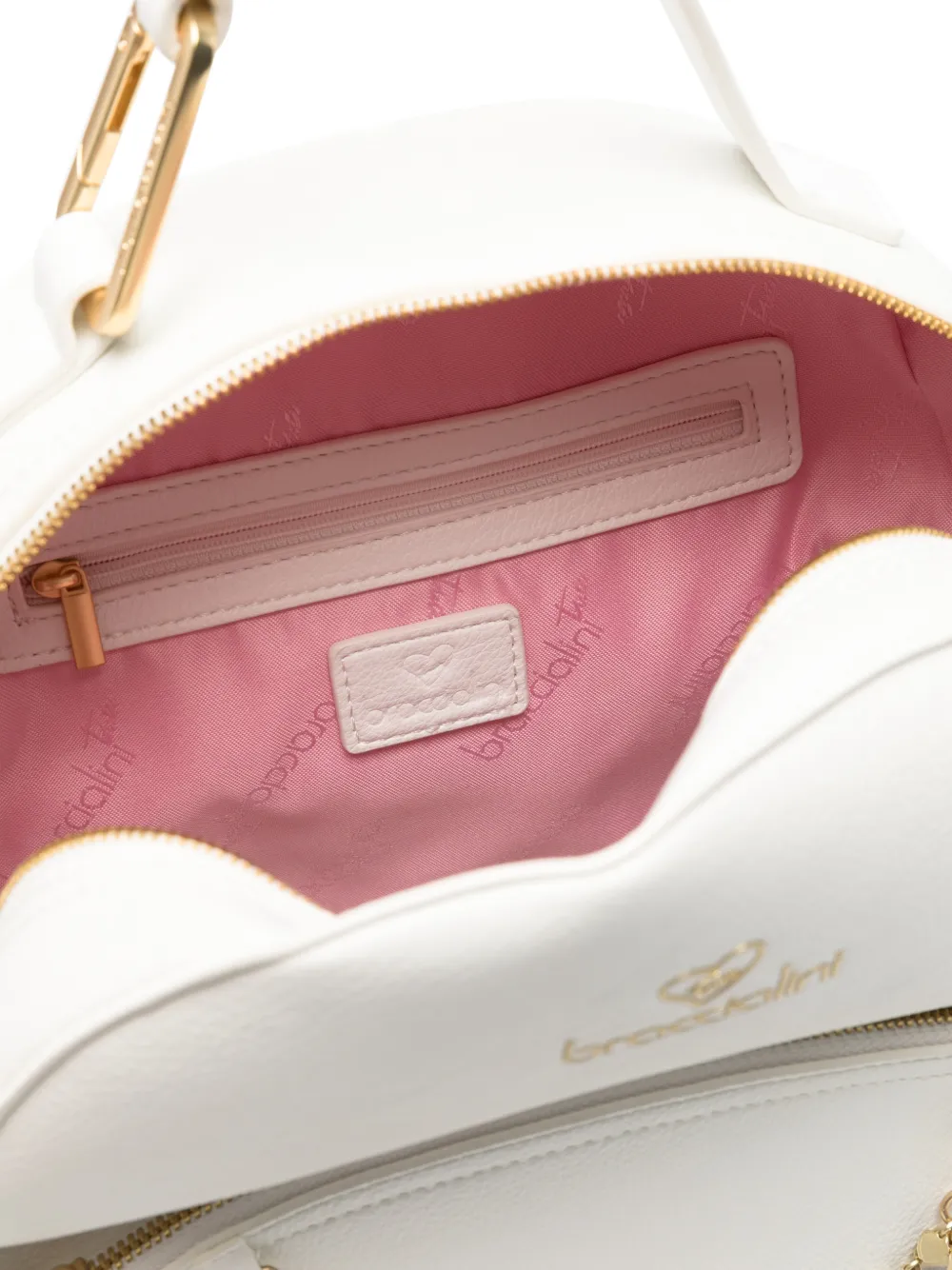 Braccialini Amy Hearts-chain Backpack In White
