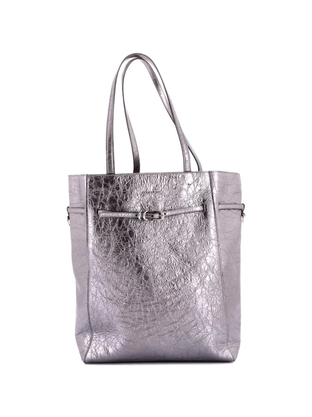 Givenchy Pre-Owned Voyou North South Leather Medium tote bag - Argento