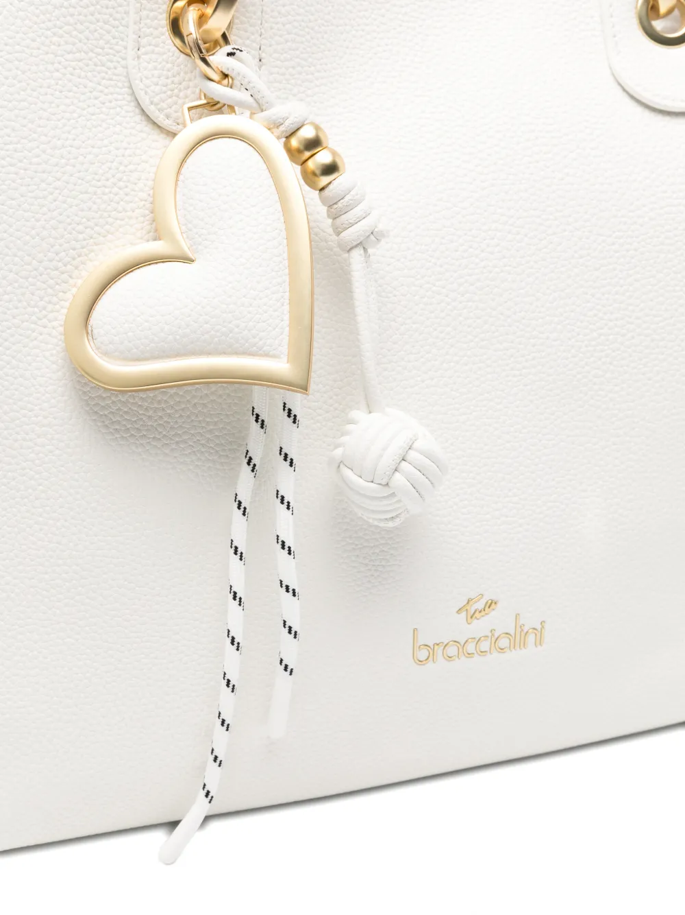 Beth Heart-Charm Tote Bag