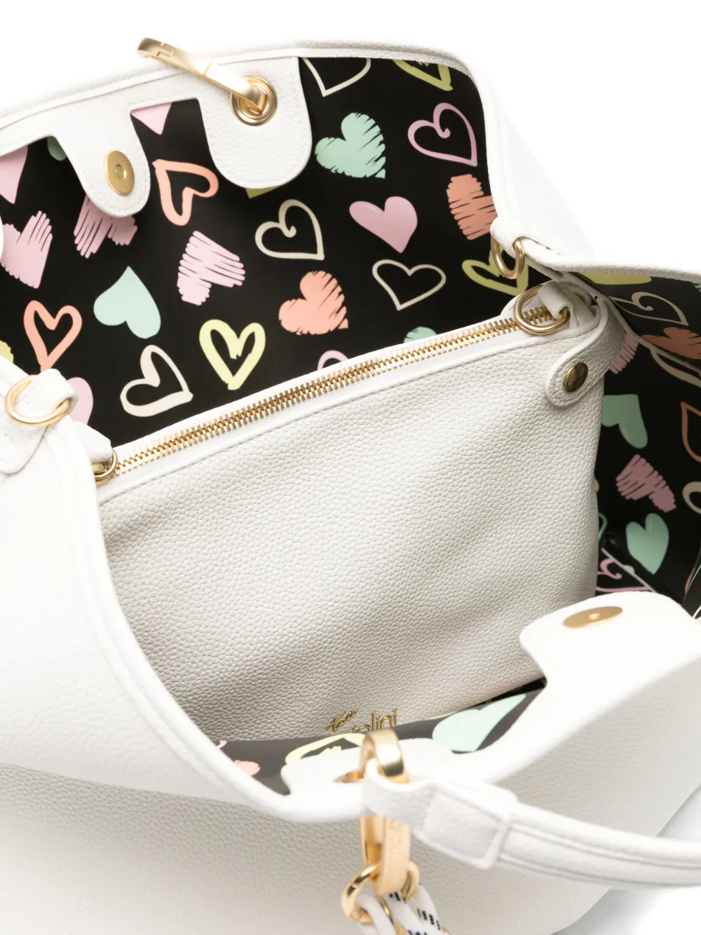 Beth Heart-Charm Tote Bag