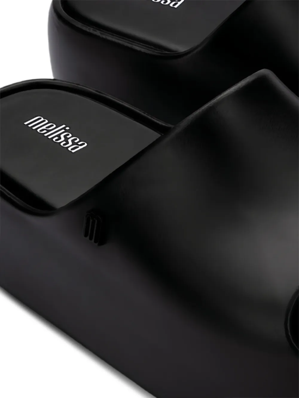 Melissa Free slippers met plateauzool Zwart