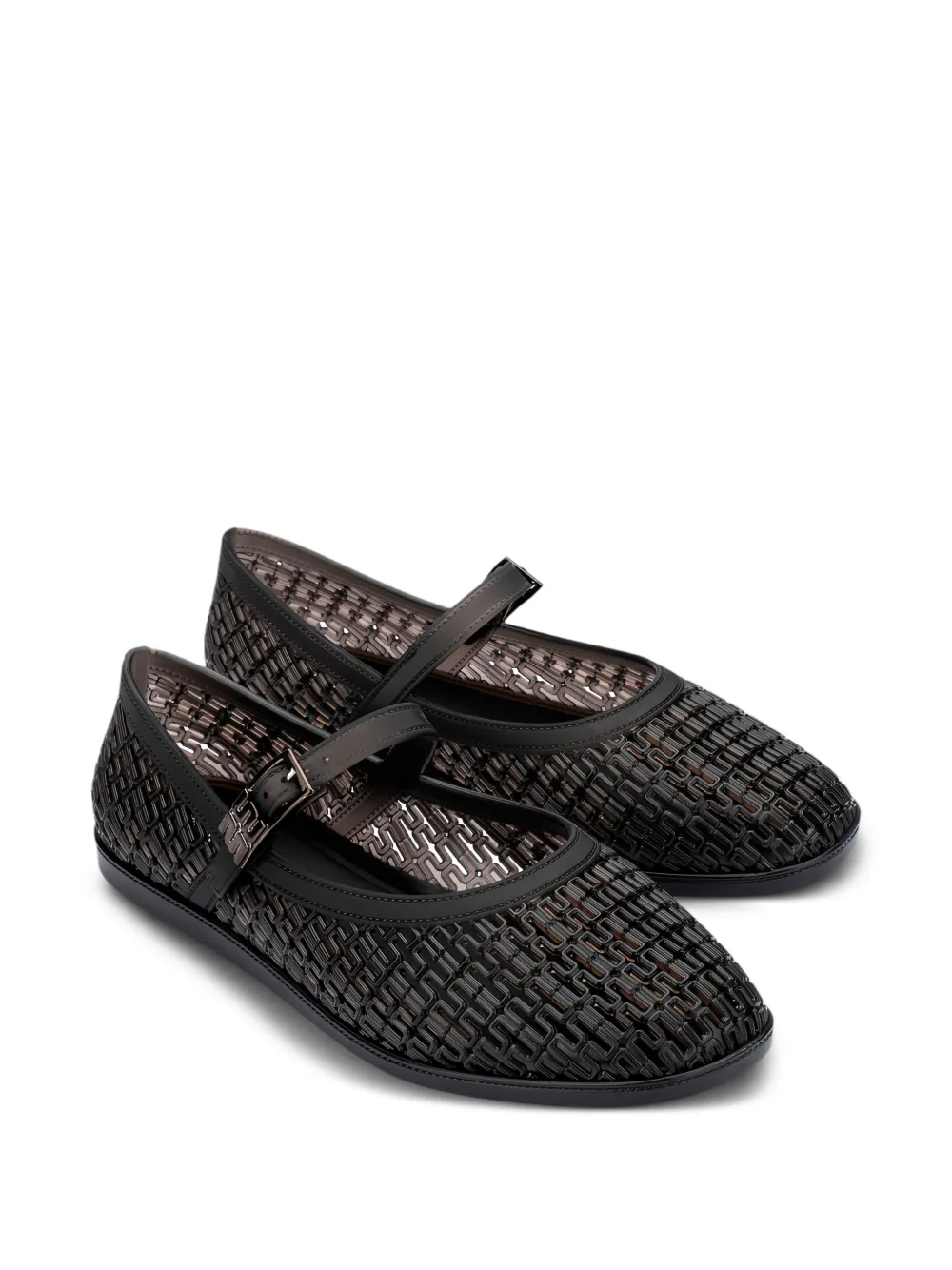 Melissa Harper ballerina's met gesp Zwart